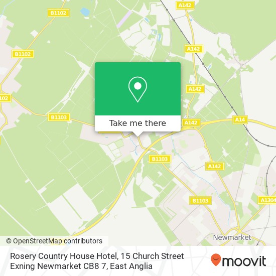 Rosery Country House Hotel, 15 Church Street Exning Newmarket CB8 7 map