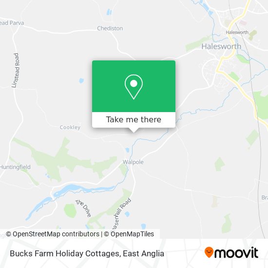 Bucks Farm Holiday Cottages map