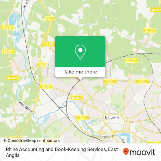 Rhine Accounting and Book-Keeping Services, Dales Road Ipswich Ipswich IP1 4JD map