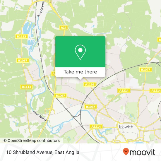 10 Shrubland Avenue, Ipswich Ipswich map