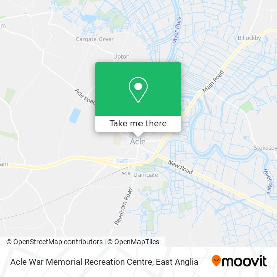 Acle War Memorial Recreation Centre map