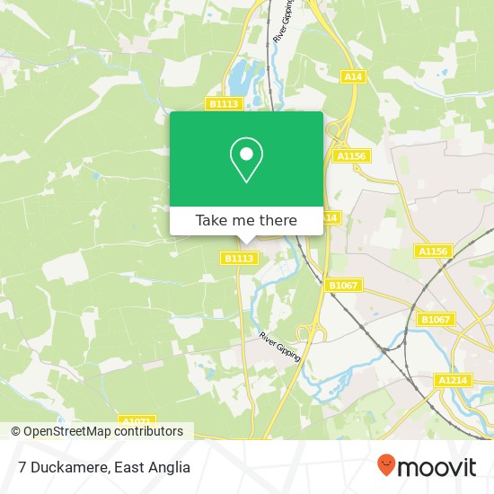 7 Duckamere, Bramford Ipswich map