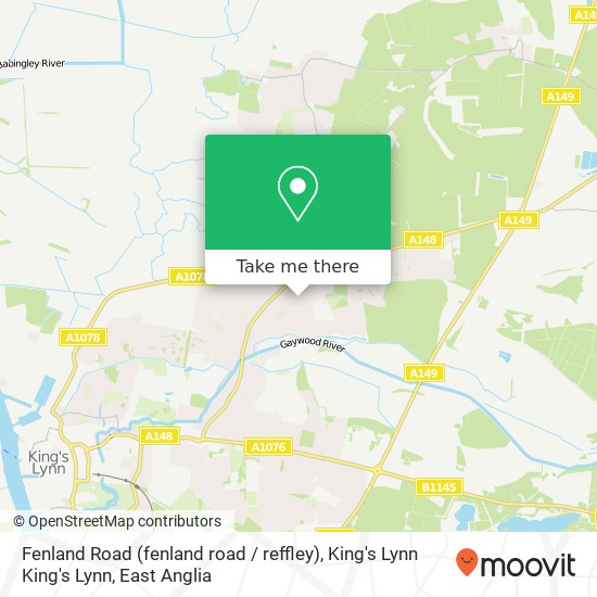 Fenland Road (fenland road / reffley), King's Lynn King's Lynn map