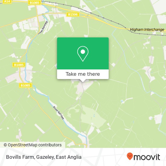 Bovills Farm, Gazeley map