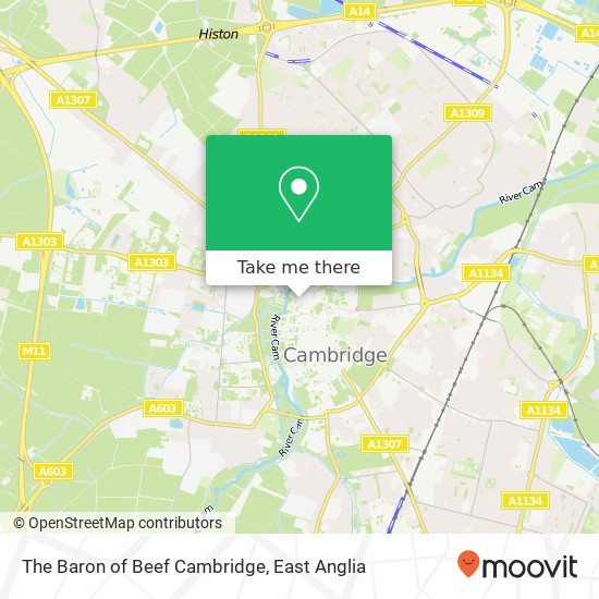 The Baron of Beef Cambridge map
