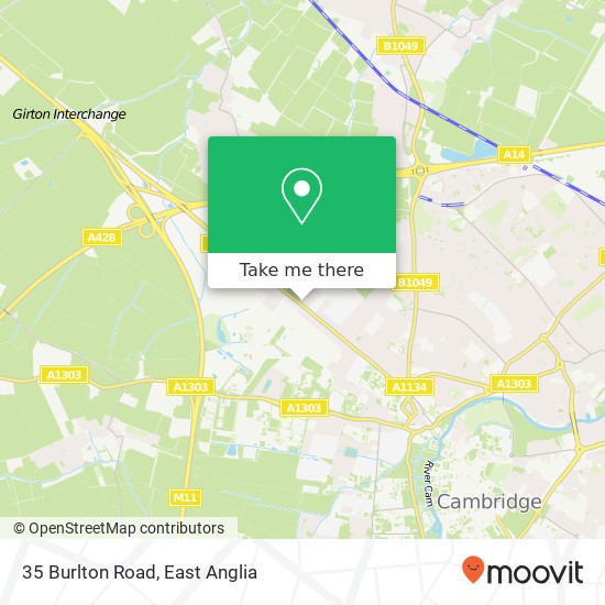 35 Burlton Road, Cambridge Cambridge map