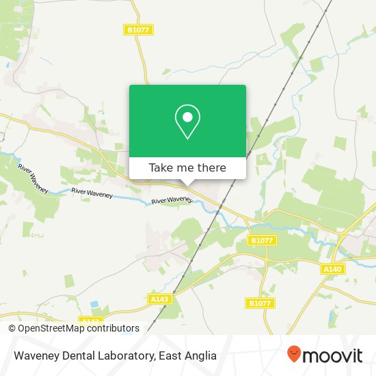 Waveney Dental Laboratory, Victoria Road Diss Diss IP22 4 map