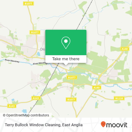 Terry Bullock Window Cleaning, Mission Road Diss Diss IP22 4HX map