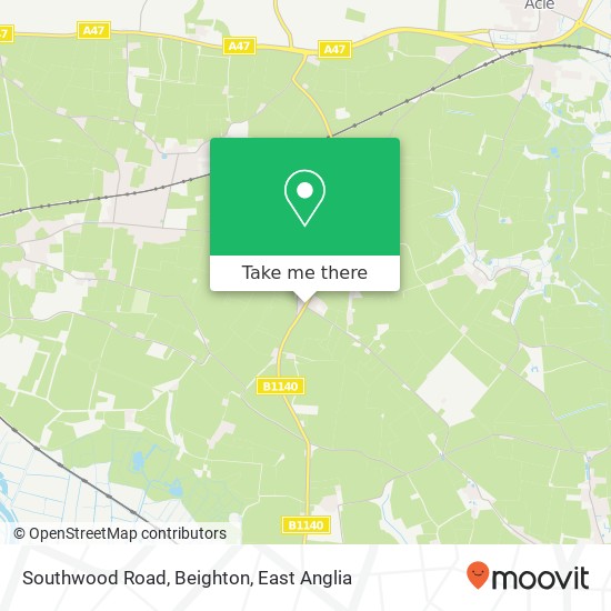 Southwood Road, Beighton map
