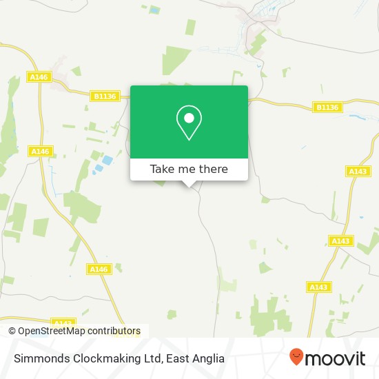 Simmonds Clockmaking Ltd, Thurlton Norwich map