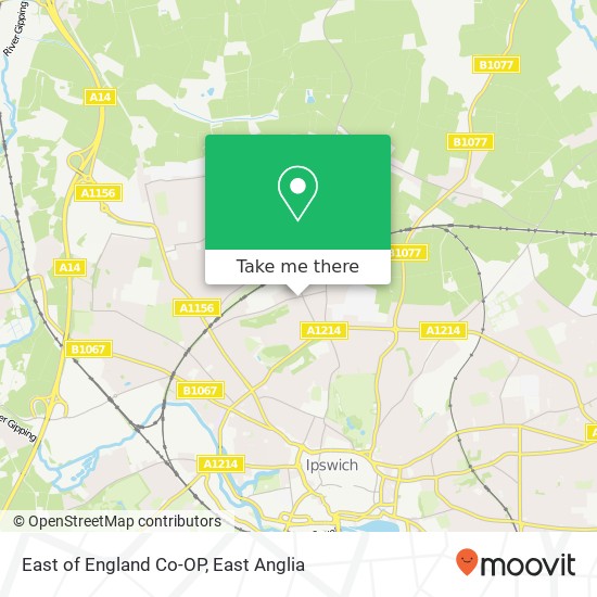 East of England Co-OP, 214 Dales Road Ipswich Ipswich IP1 4 map