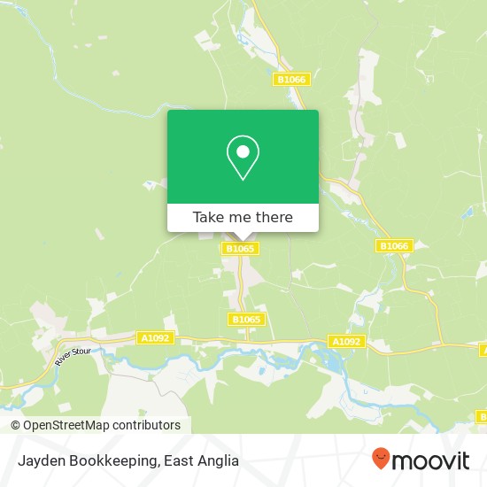 Jayden Bookkeeping, Drapery Common Glemsford Sudbury CO10 7 map