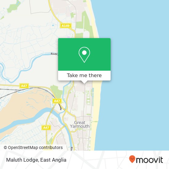 Maluth Lodge, 40 North Denes Road Great Yarmouth Great Yarmouth NR30 4LU map