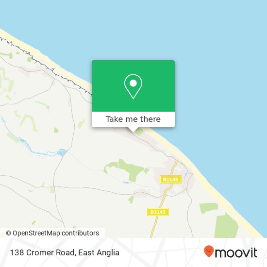 138 Cromer Road, Mundesley Norwich map