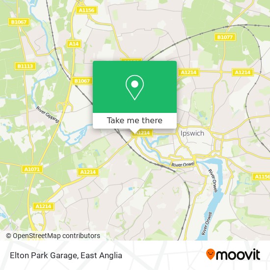 Elton Park Garage map