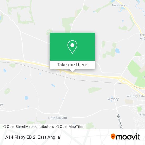 A14 Risby EB 2 map