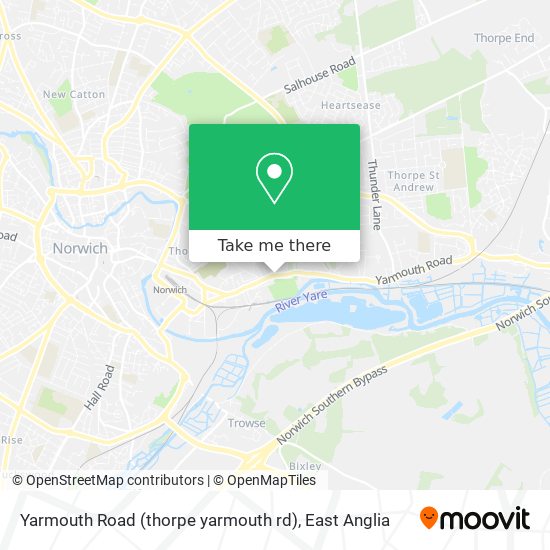 Yarmouth Road (thorpe yarmouth rd) map