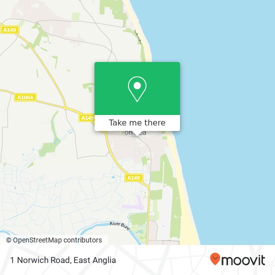 1 Norwich Road, Caister on Sea Great Yarmouth map
