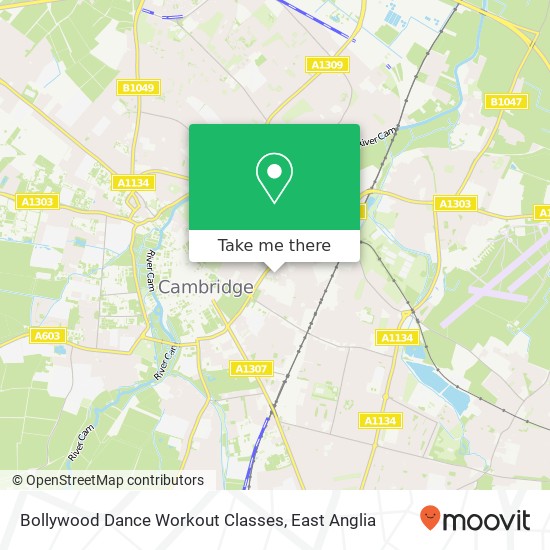 Bollywood Dance Workout Classes map