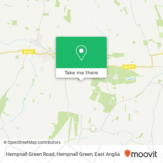 Hempnall Green Road, Hempnall Green map