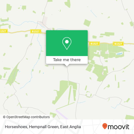 Horseshoes, Hempnall Green map