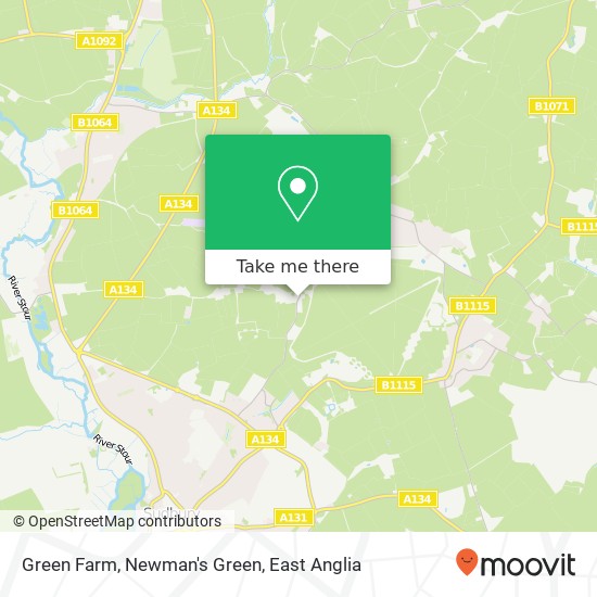 Green Farm, Newman's Green map