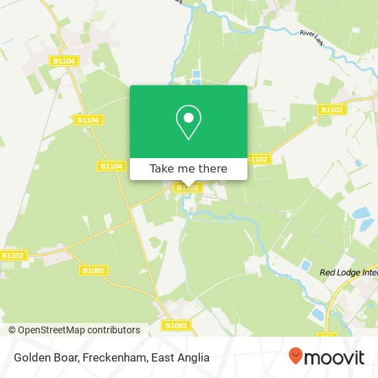 Golden Boar, Freckenham map