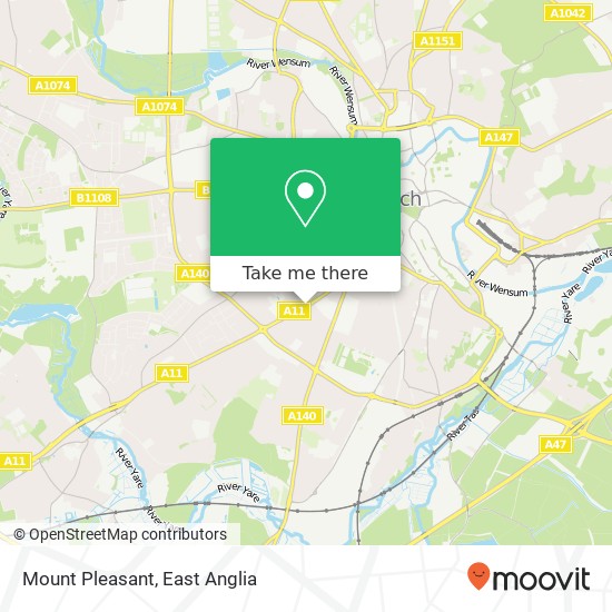 Mount Pleasant, Norwich Norwich map