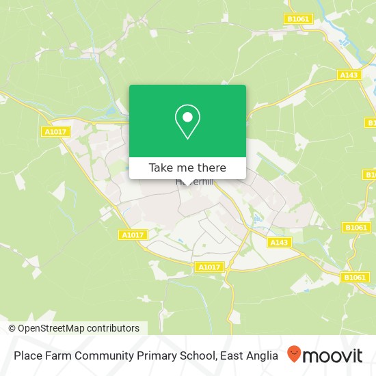 Place Farm Community Primary School, Camps Road Haverhill Haverhill CB9 8HF map