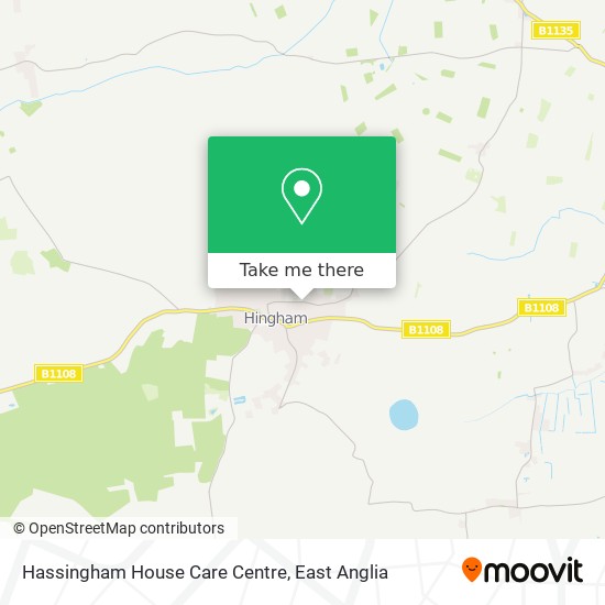 Hassingham House Care Centre map