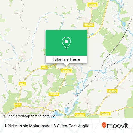 KPM Vehicle Maintenance & Sales, Yarmouth Road Ufford Woodbridge IP13 6 map