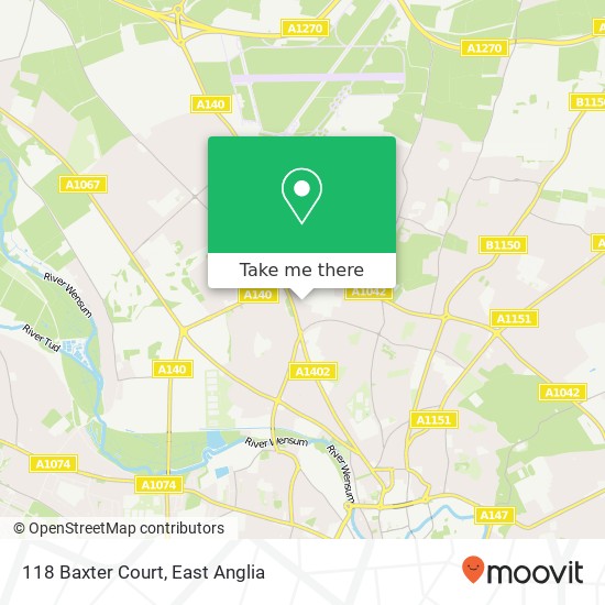 118 Baxter Court, Norwich Norwich map