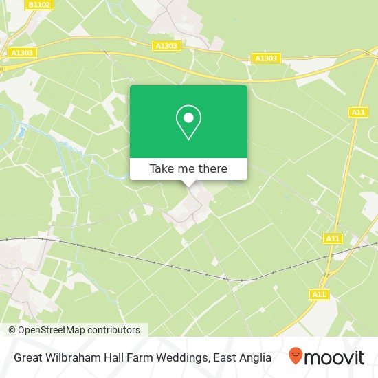 Great Wilbraham Hall Farm Weddings, Church Road Great Wilbraham Cambridge CB21 5 map