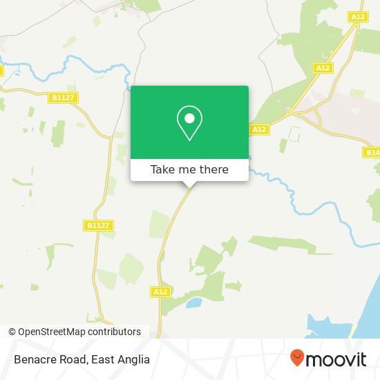 Benacre Road map
