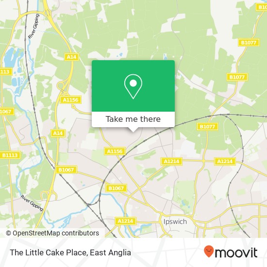 The Little Cake Place, Willowcroft Road Ipswich Ipswich IP1 6BT map