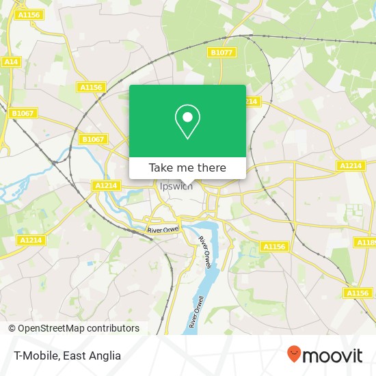 T-Mobile, 37 Tavern Street Ipswich Ipswich IP1 3AG map