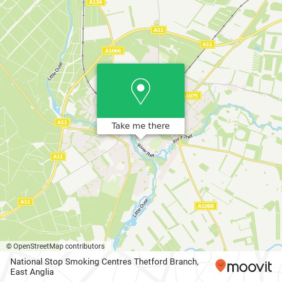 National Stop Smoking Centres Thetford Branch, 6B Raymond Street Thetford Thetford IP24 2 map