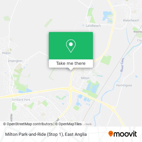 Milton Park-and-Ride (Stop 1) map