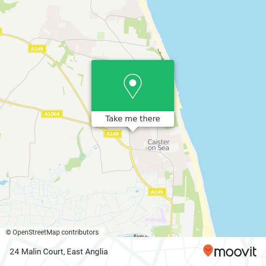 24 Malin Court, Caister on Sea Great Yarmouth map