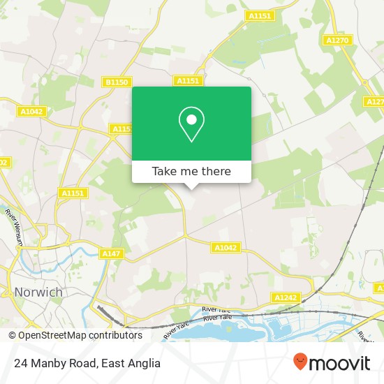 24 Manby Road, Norwich Norwich map