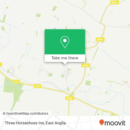 Three Horseshoes Inn, Hill Close Brington Huntingdon PE28 5 map