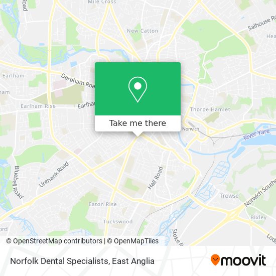 Norfolk Dental Specialists map