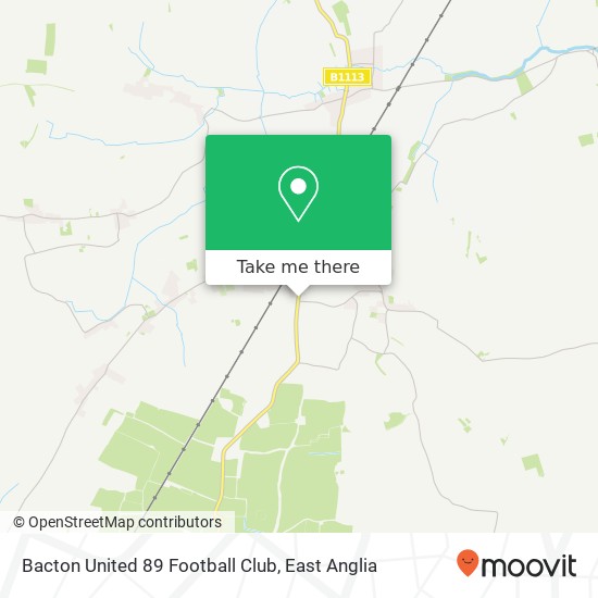 Bacton United 89 Football Club, Broad Road Bacton Stowmarket IP14 4 map