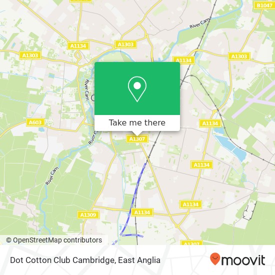 Dot Cotton Club Cambridge map