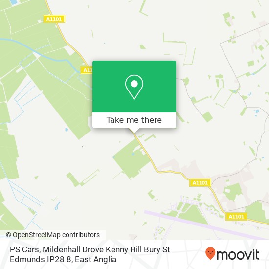 PS Cars, Mildenhall Drove Kenny Hill Bury St Edmunds IP28 8 map