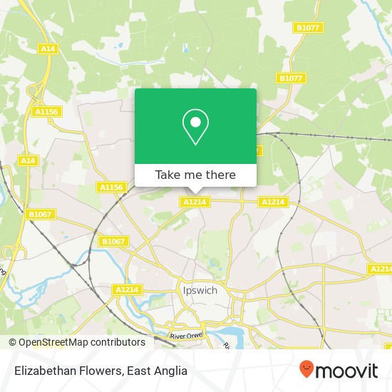 Elizabethan Flowers, Henley Road Ipswich Ipswich IP1 4 map