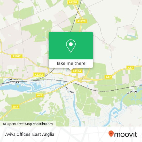 Aviva Offices map