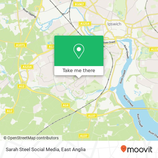 Sarah Steel Social Media, Belstead Road Ipswich Ipswich IP2 9EH map