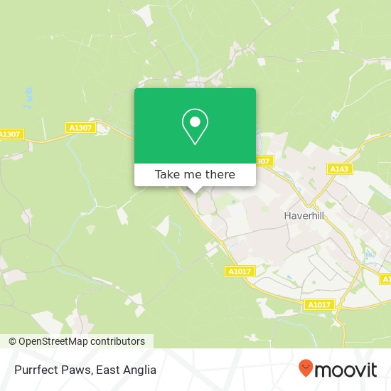 Purrfect Paws, Flatford Road Haverhill Haverhill CB9 7 map