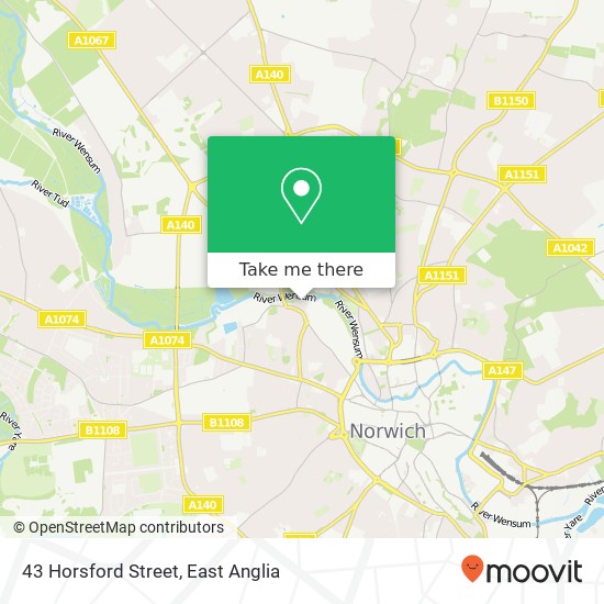 43 Horsford Street, Norwich Norwich map